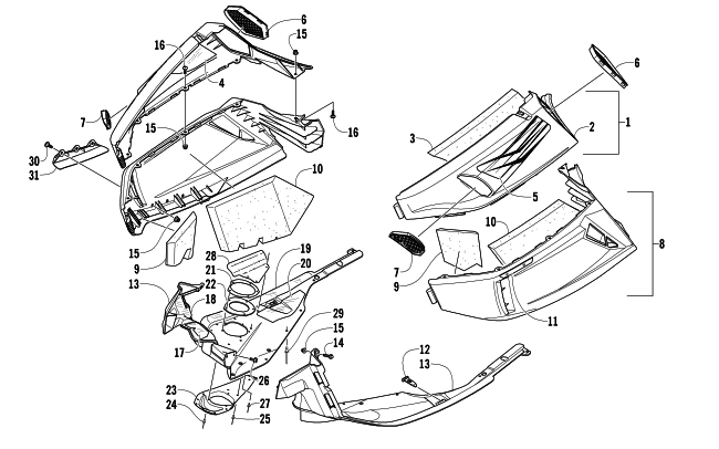 SKID PLATE AND SIDE PANEL ASSEMBLY