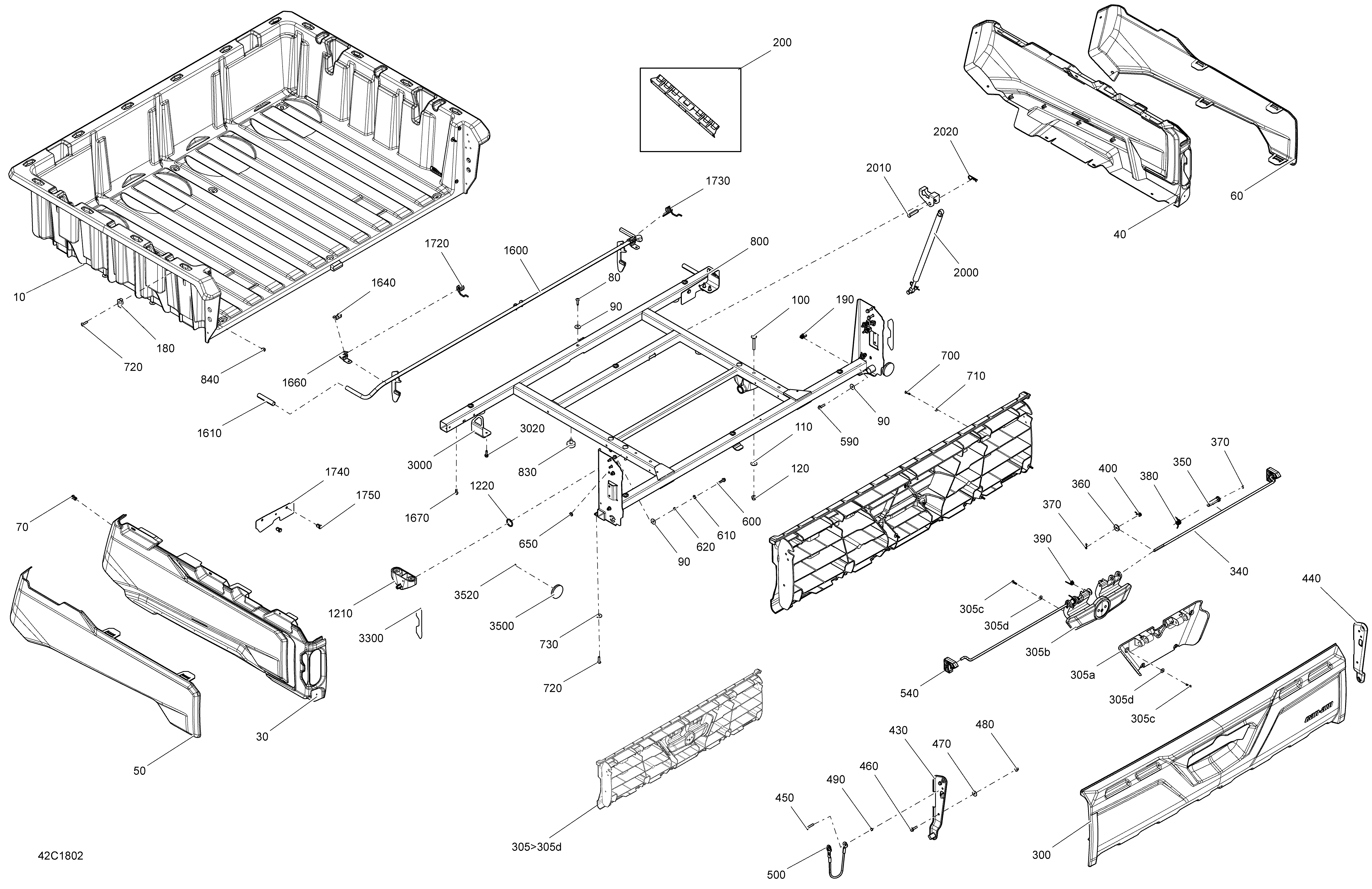 Rear Cargo Box Defender - Package XTP