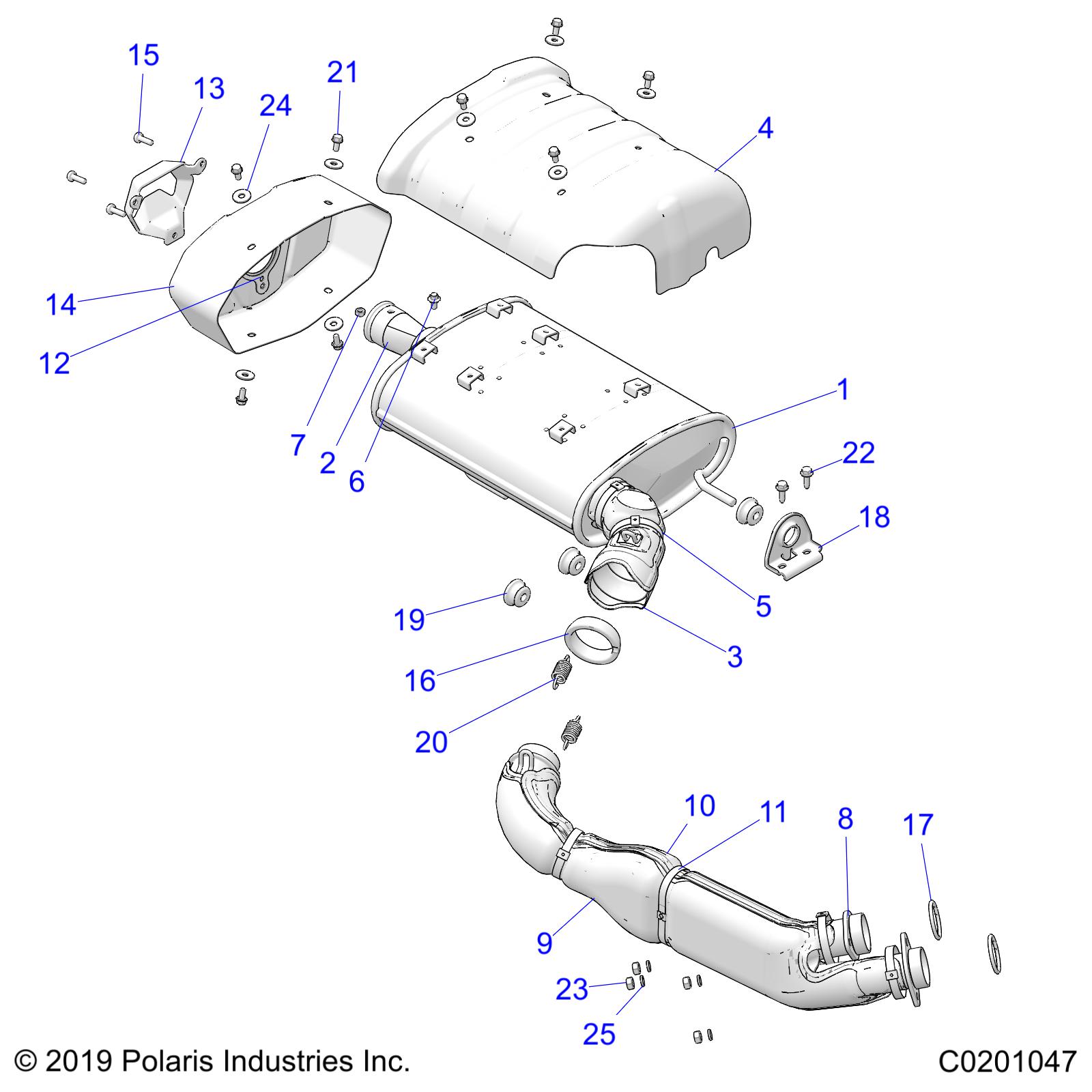 ENGINE, EXHAUST - A20SGE95AK (C0201047)