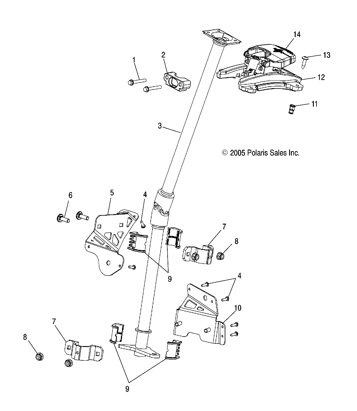 STEERING POST, ASSEMBLY - S06PS6FS/FSA (4997459745B09)