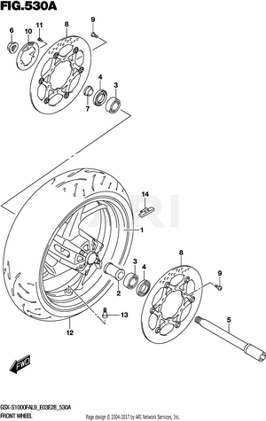 FRONT WHEEL (GSX-S1000FAL9 E03)