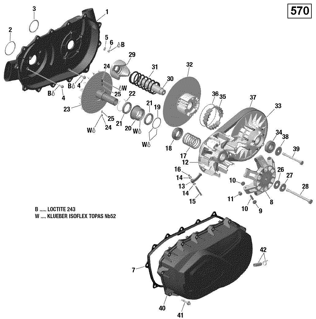 Transmission - 570 EFI (Package PRO)