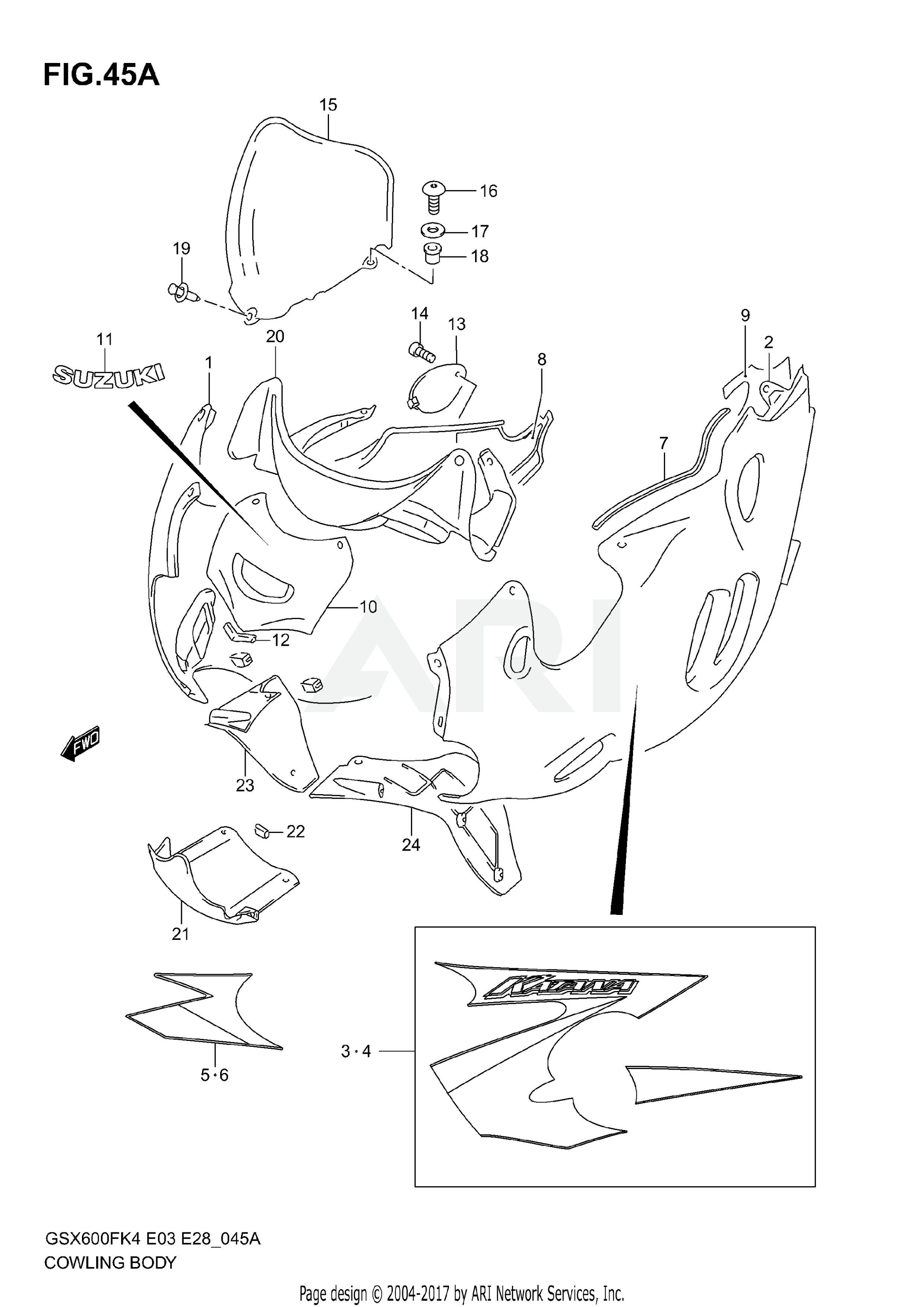 COWLING BODY (MODEL K5)