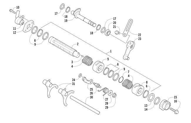 GEAR SHIFTING ASSEMBLY