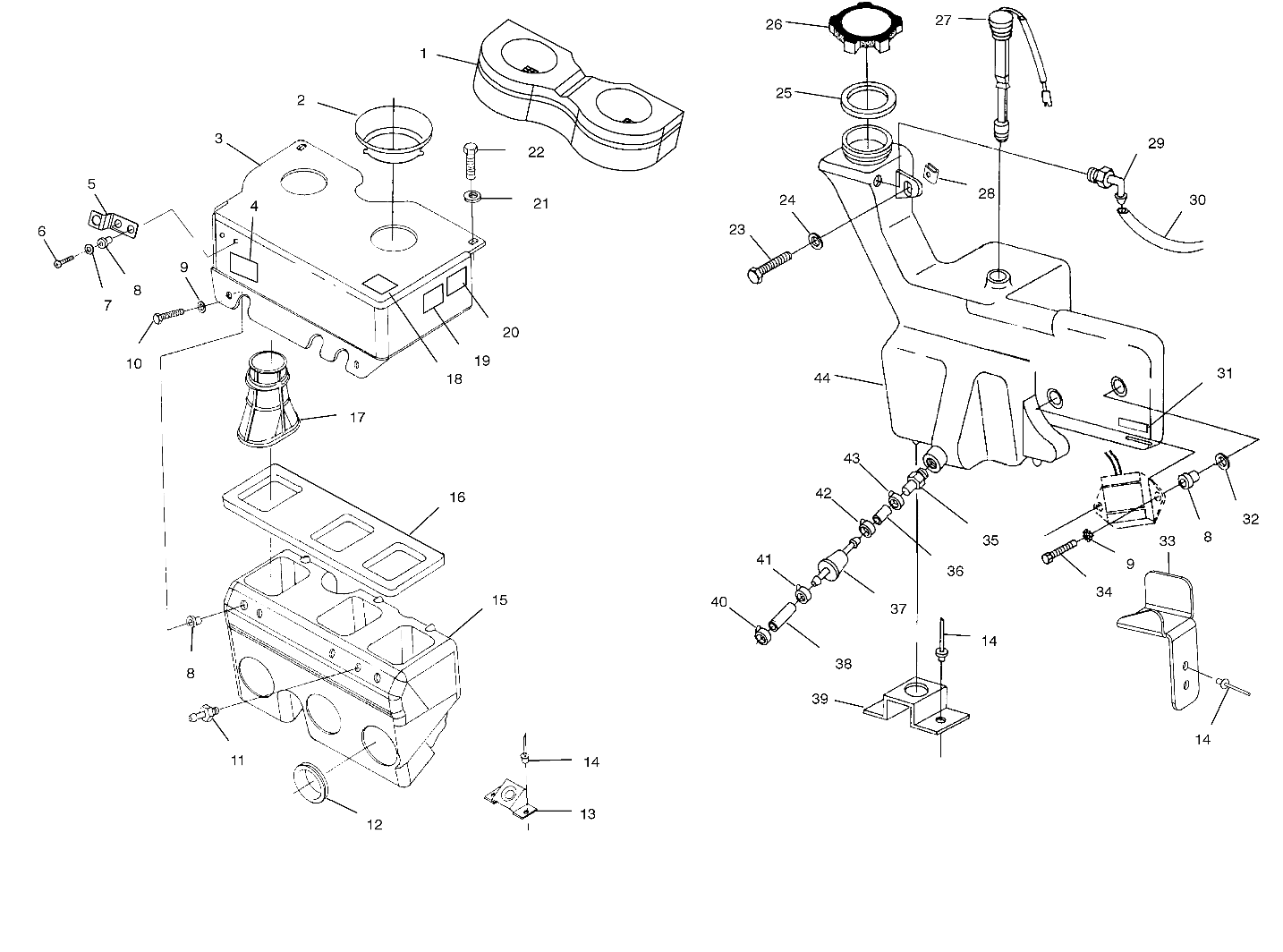 OIL TANK / AIR BOX - S01SB8AS (4960686068C006)