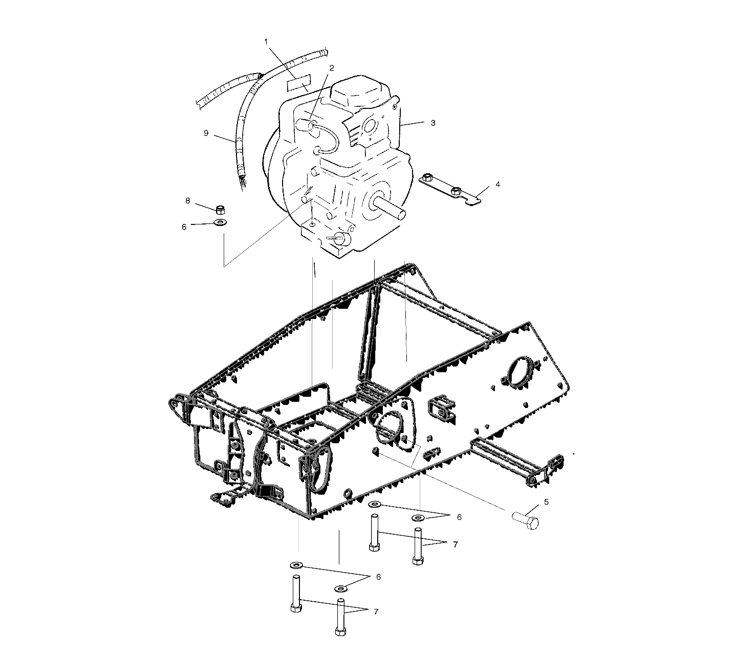 ENGINE MOUNTING - S00WB1AS (4956195619B003)