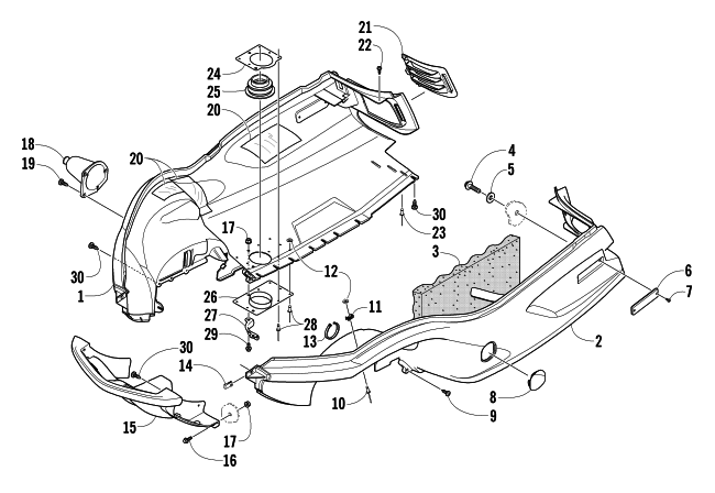 BELLY PAN AND FRONT BUMPER ASSEMBLY