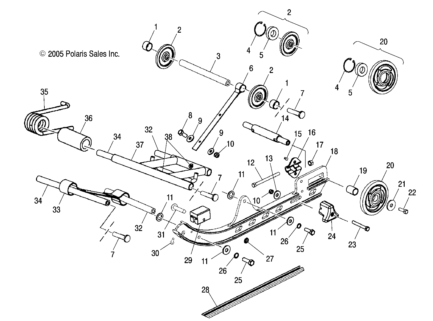 SUSPENSION, REAR - S14WB1ASA/AEA (4997579757A11)