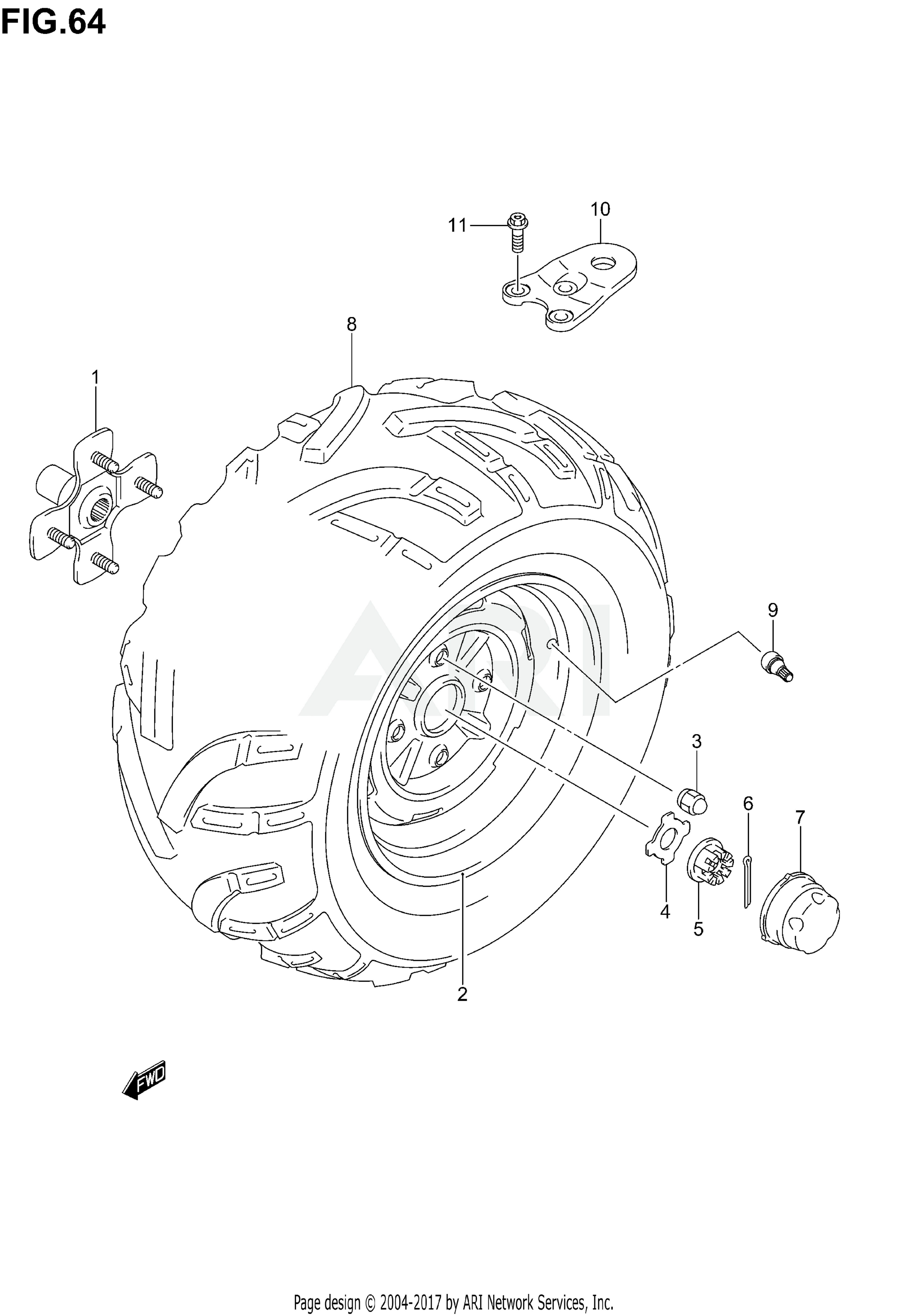 LEFT REAR WHEEL