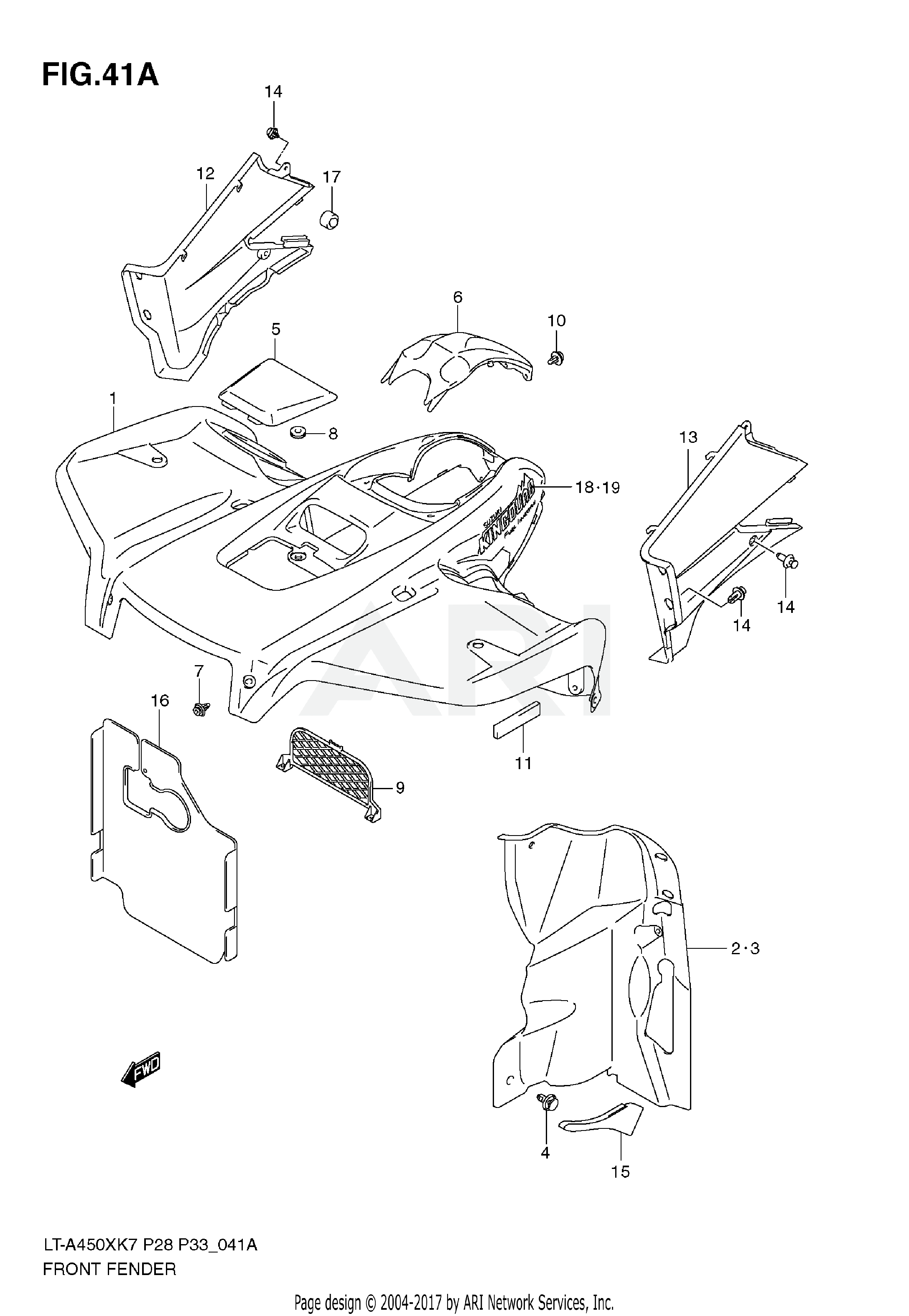 FRONT FENDER (MODEL K9)