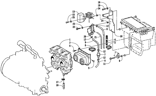 CARBURETOR AND FUEL PUMP ASSEMBLY