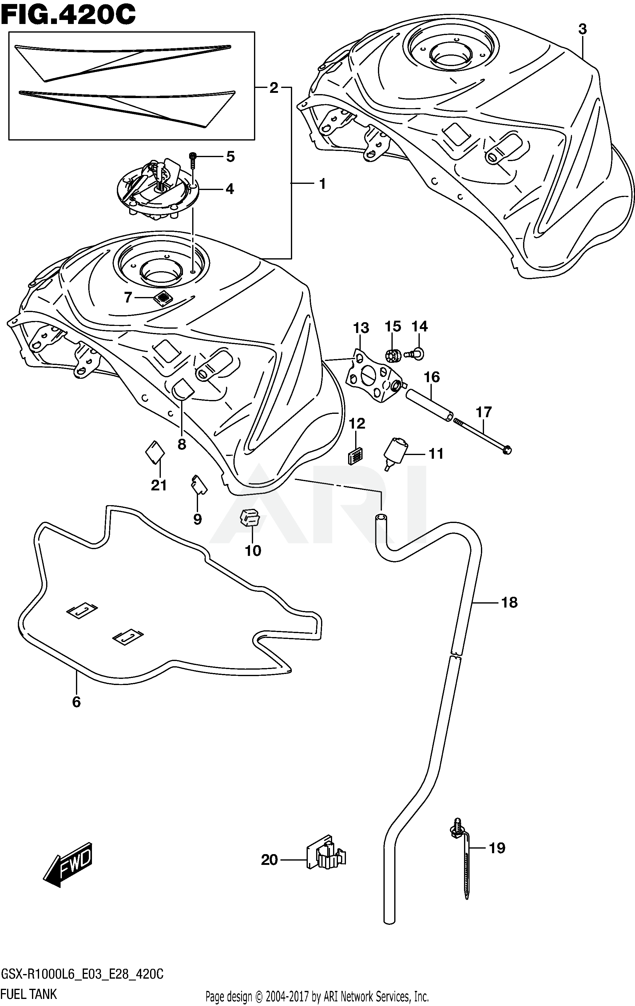 FUEL TANK (GSX-R1000L6 E33)