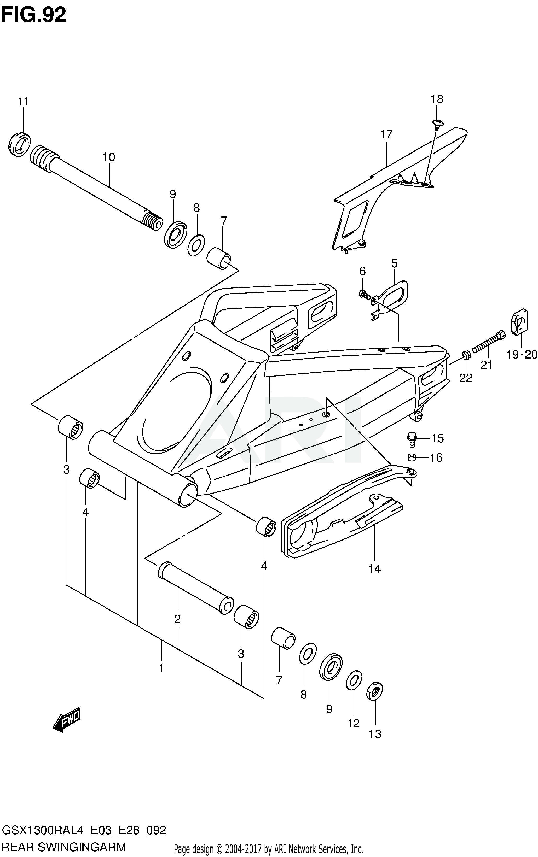 REAR SWINGINGARM