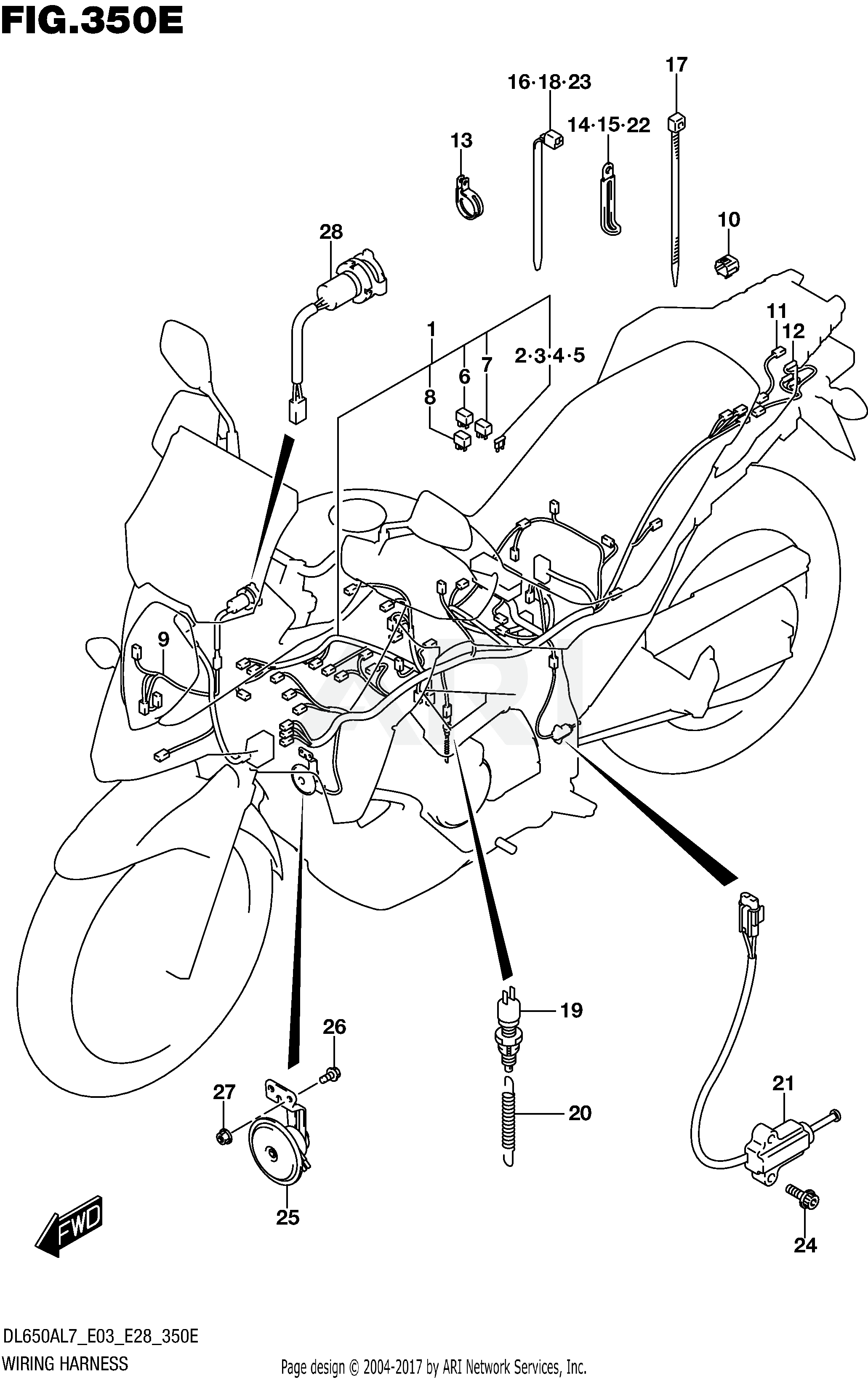 WIRING HARNESS (DL650XAL7 E28)