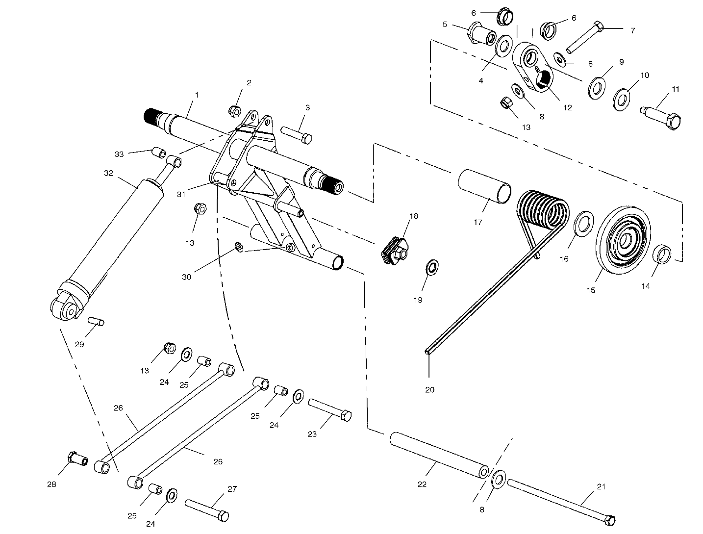 REAR TORQUE ARM - S03NB3AS/S03ND3AS (4977867786B10)