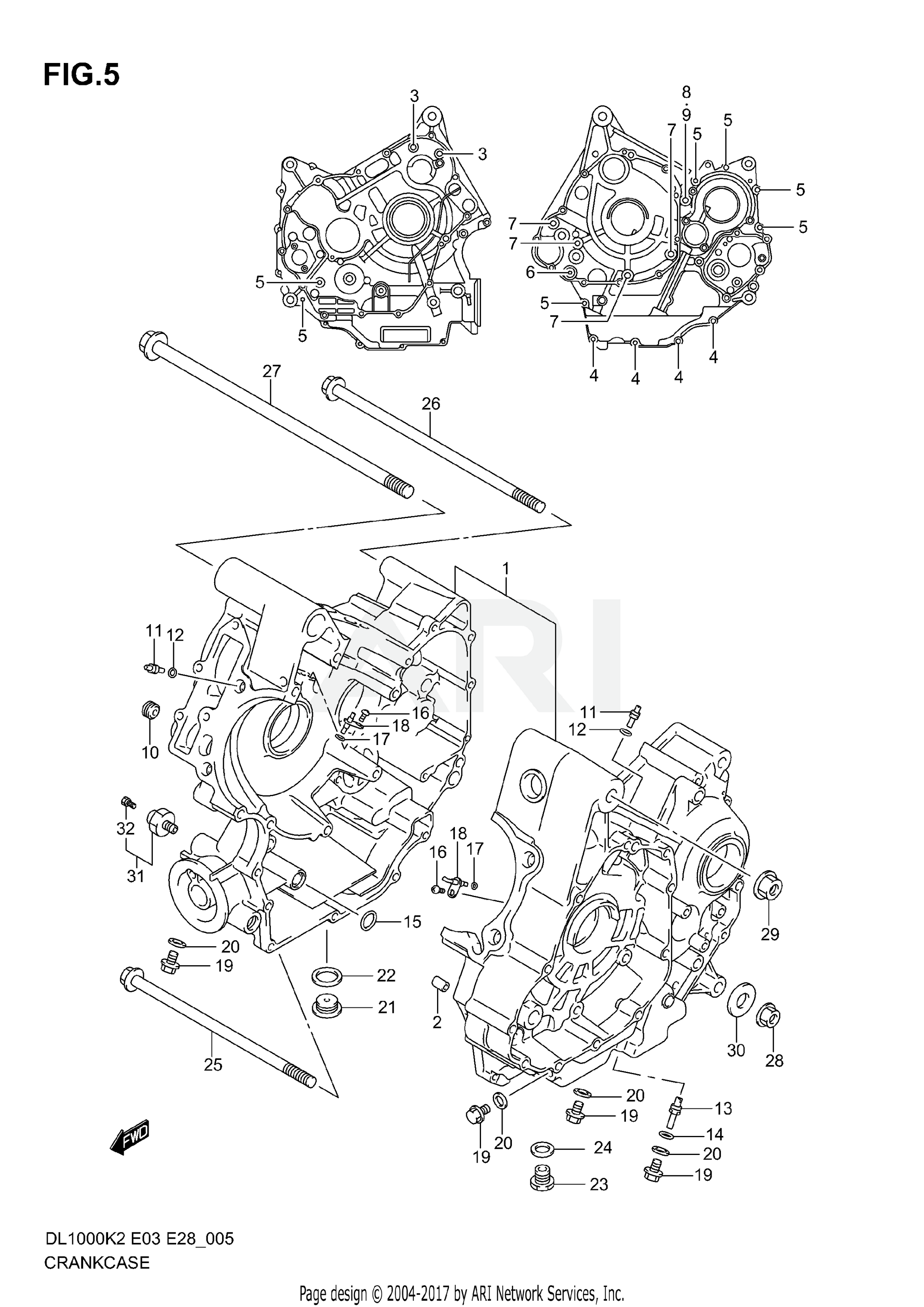 CRANKCASE (MODEL K2/K3/K4/K5)