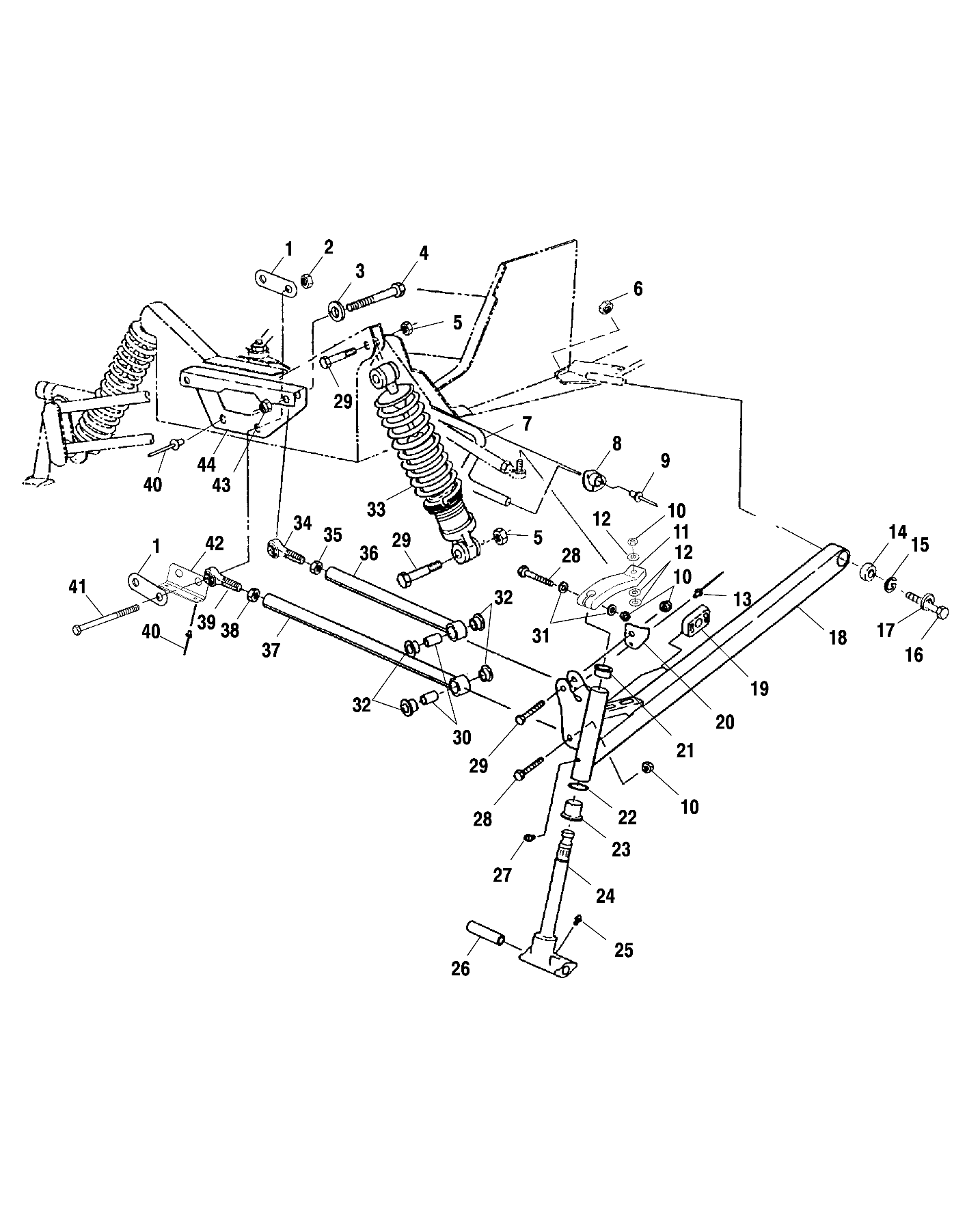 FRONT SUSPENSION - S00SB8AS (4954015401b001)