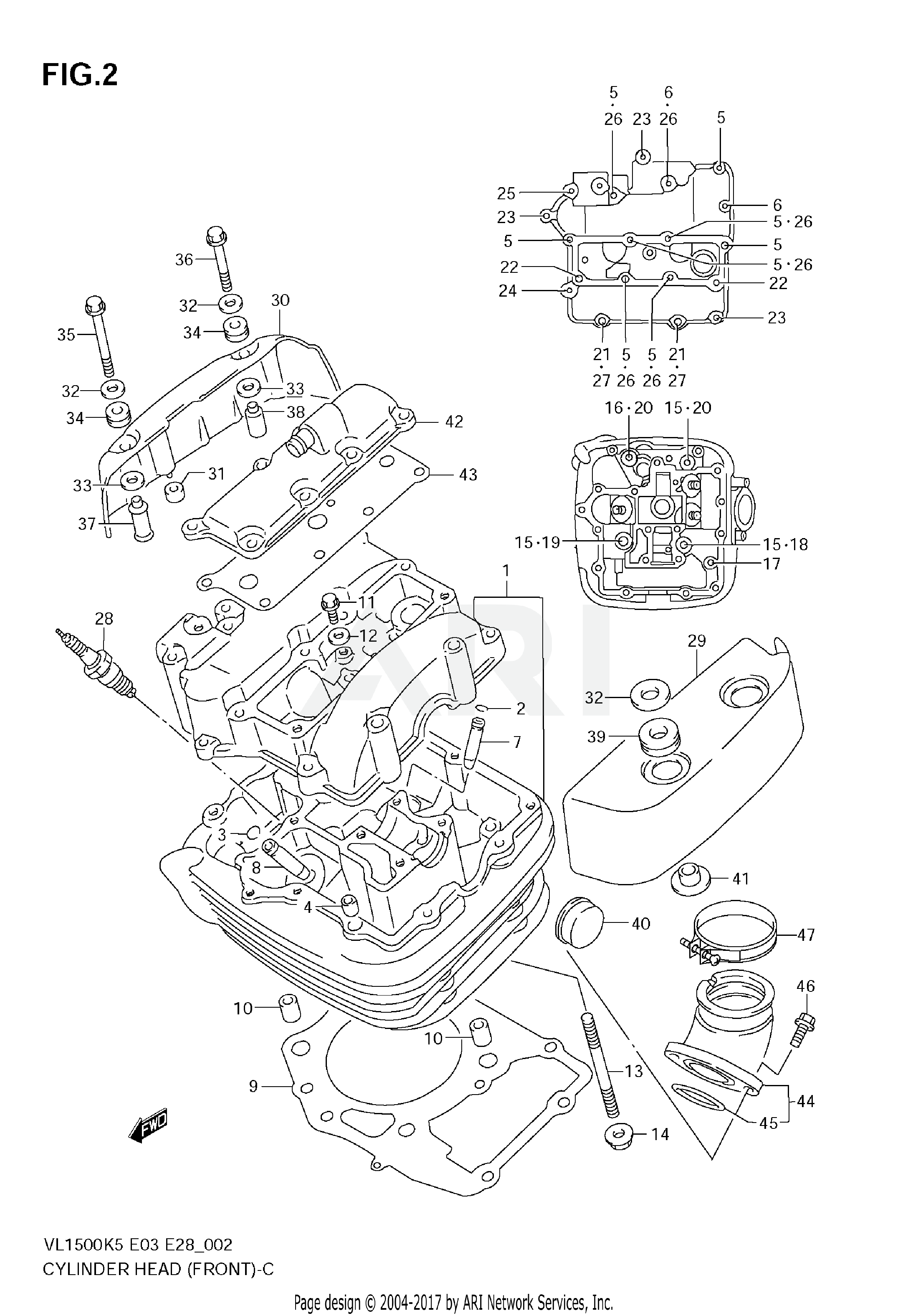 CYLINDER HEAD (FRONT)