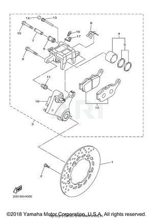 REAR BRAKE CALIPER