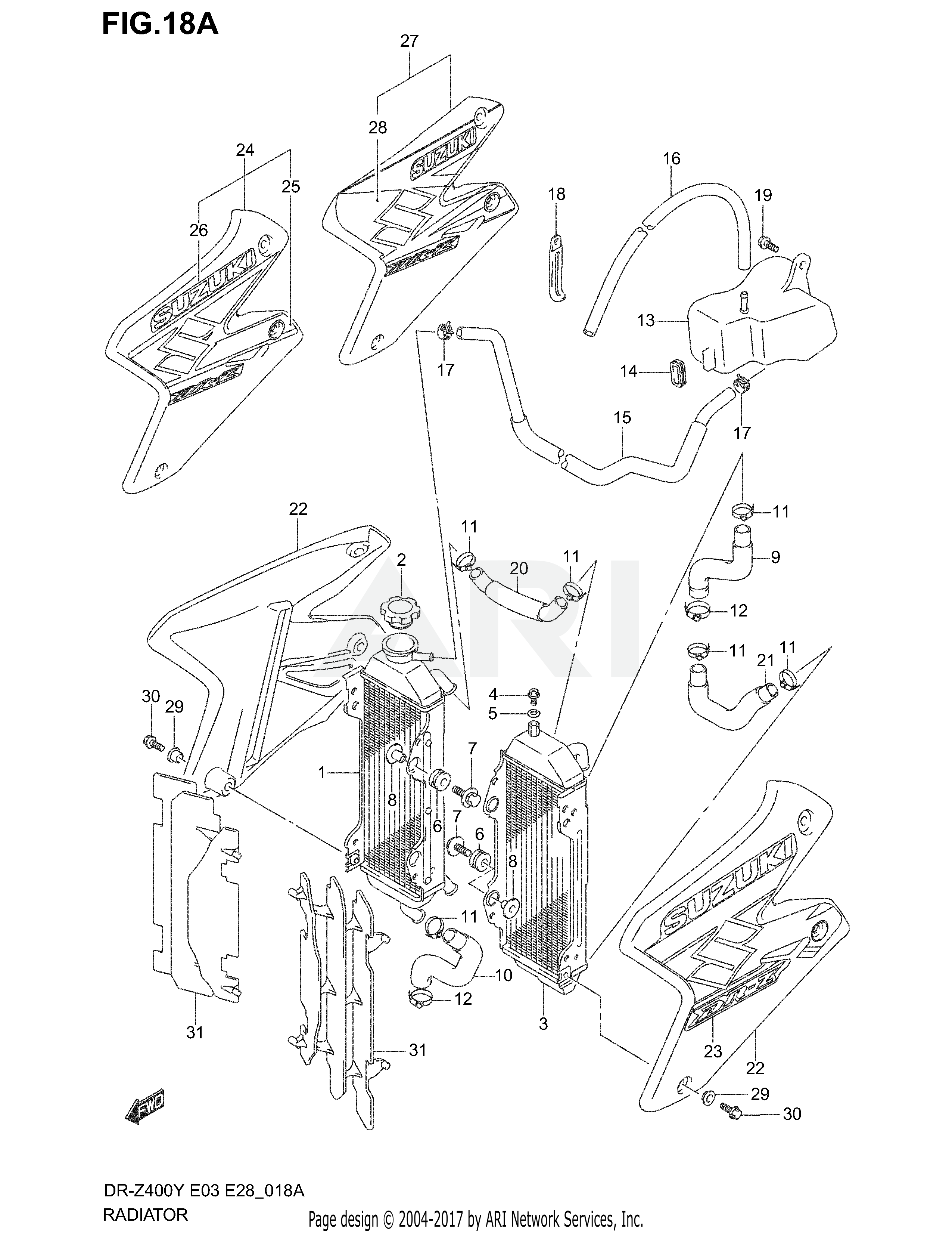 RADIATOR (MODEL K2/K3/K4)