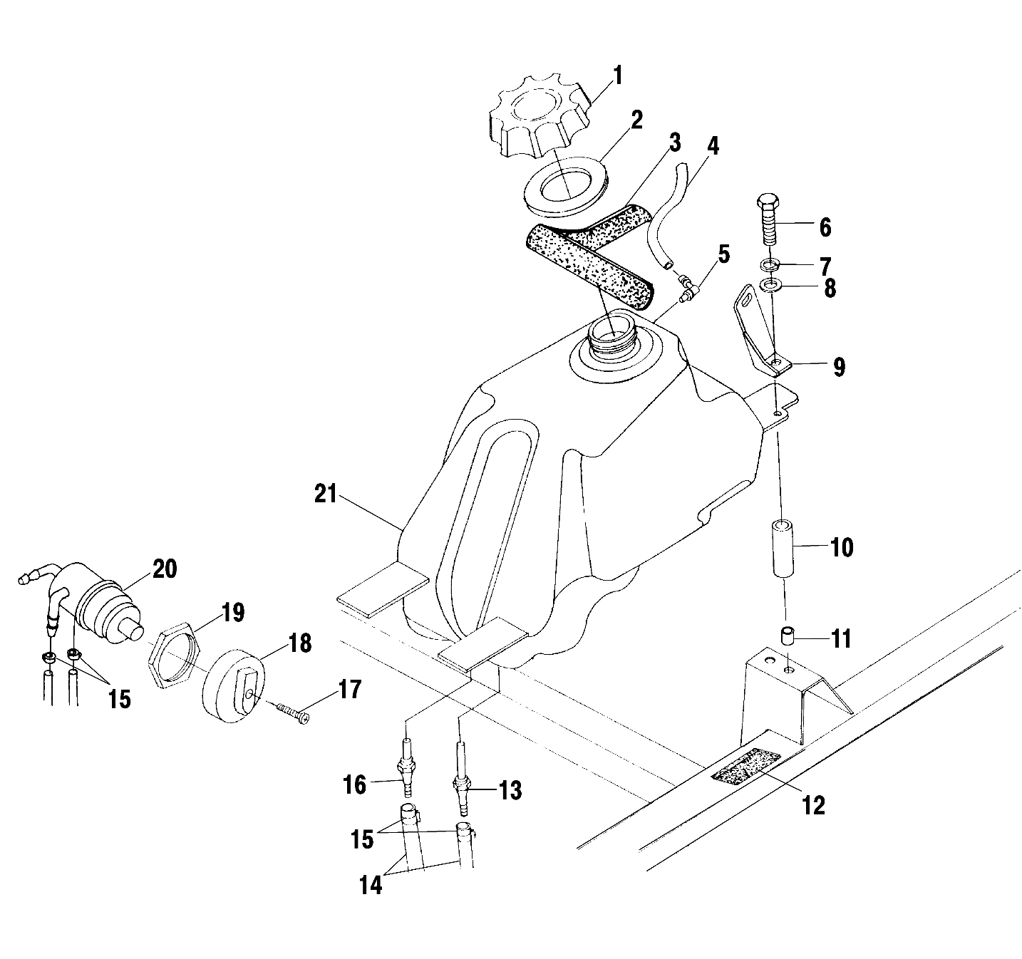 FUEL TANK - A00CH50AA (4954805480B003)