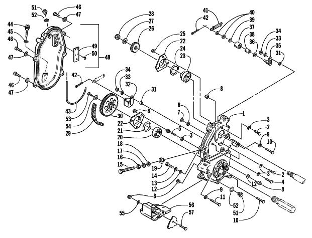 DRIVE/DROPCASE ASSEMBLY