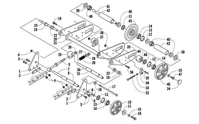 ARTICULATING SKID FRAME ASSEMBLY