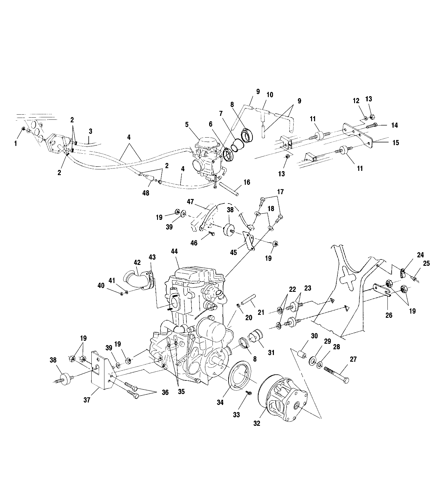 ENGINE MOUNTING - A00CH50AA (4954805480B001)