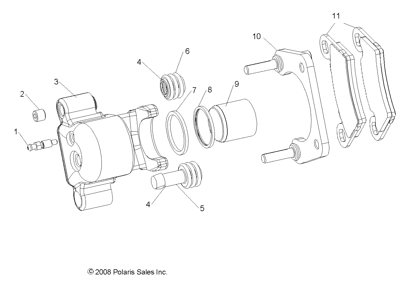 BRAKES, REAR CALIPER - R13TH76/7E ALL OPTIONS (49RGRCALIPERRR097004X4)