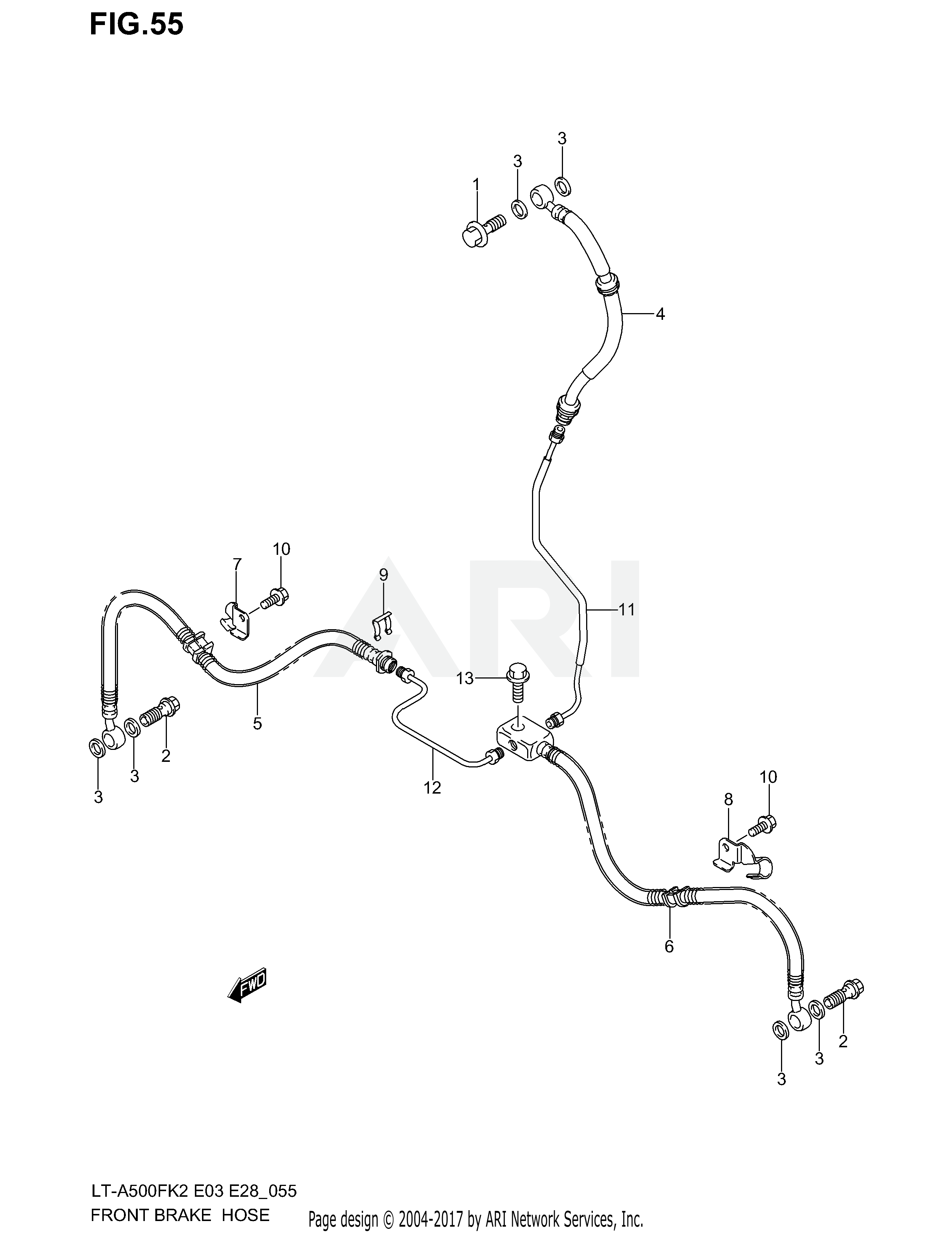 FRONT BRAKE HOSE