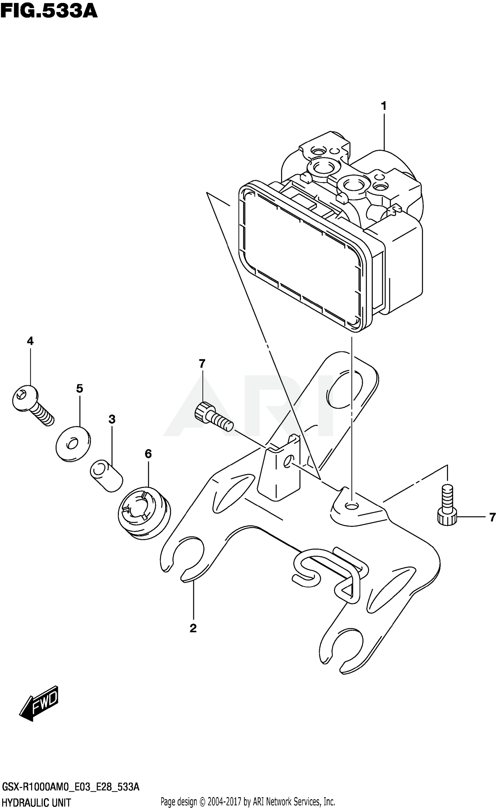 HYDRAULIC UNIT (GSX-R1000A)