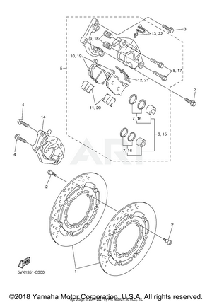 FRONT BRAKE CALIPER