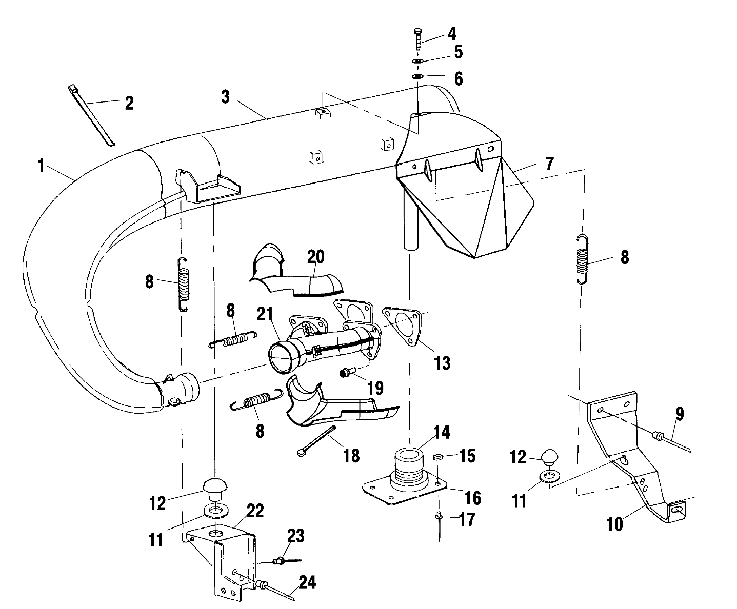 EXHAUST SYSTEM - S01SD5BS (4960486048C001)