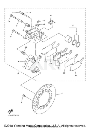 REAR BRAKE CALIPER