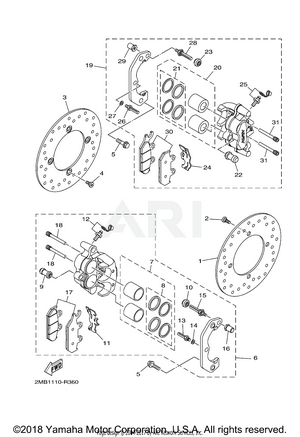 FRONT BRAKE CALIPER