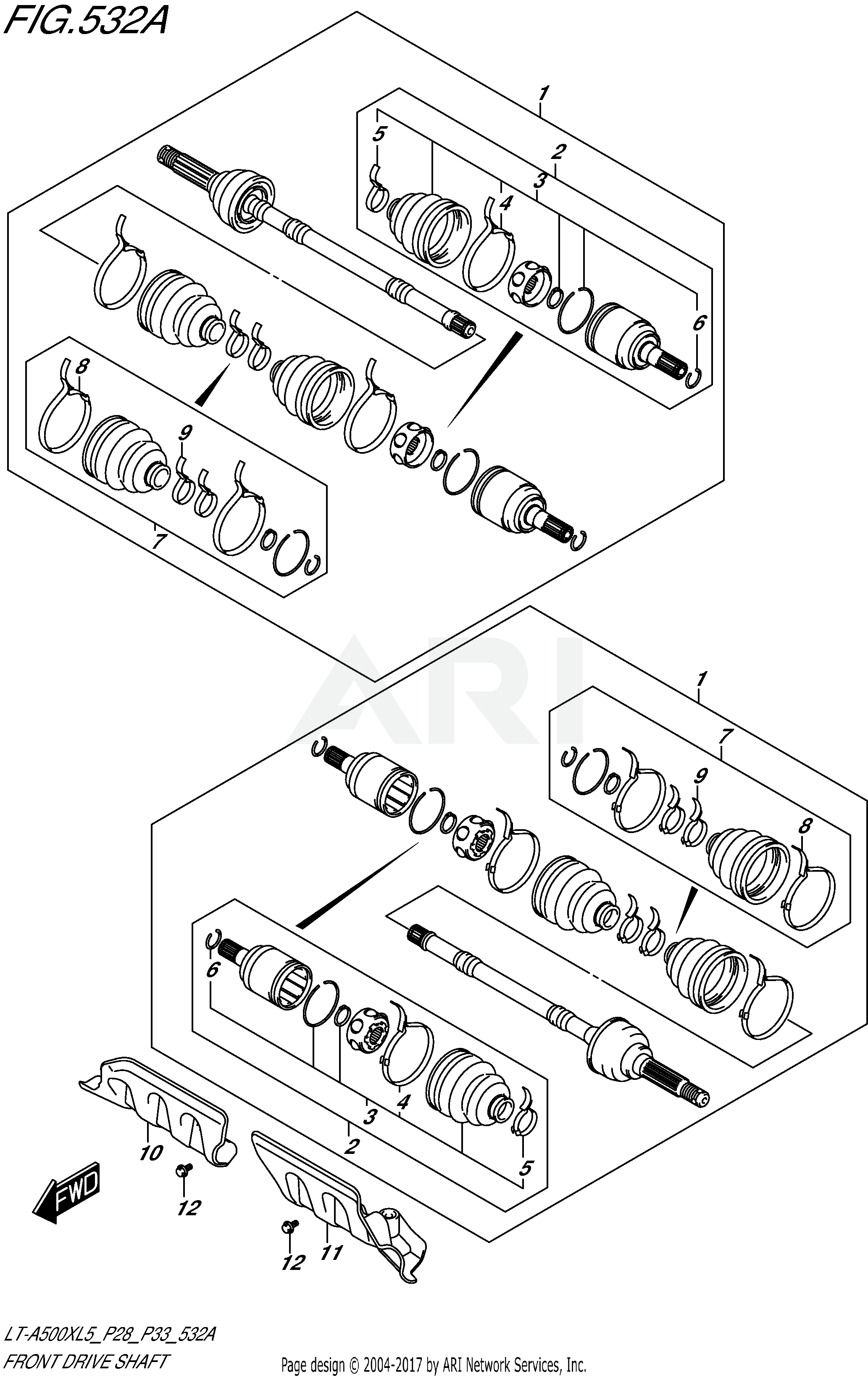 FRONT DRIVE SHAFT