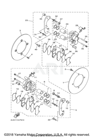 REAR BRAKE CALIPER