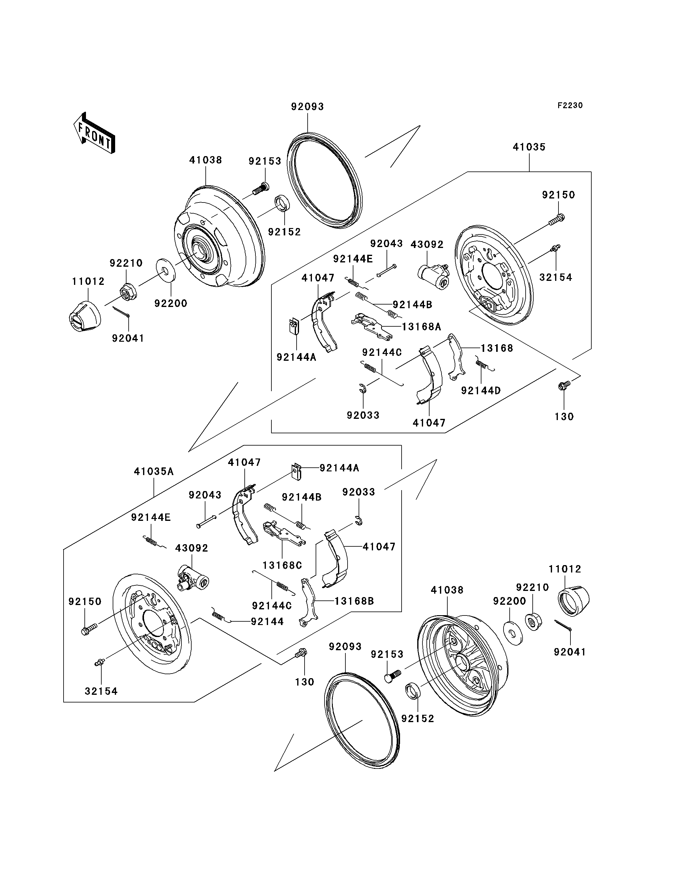 Front Hubs/Brakes