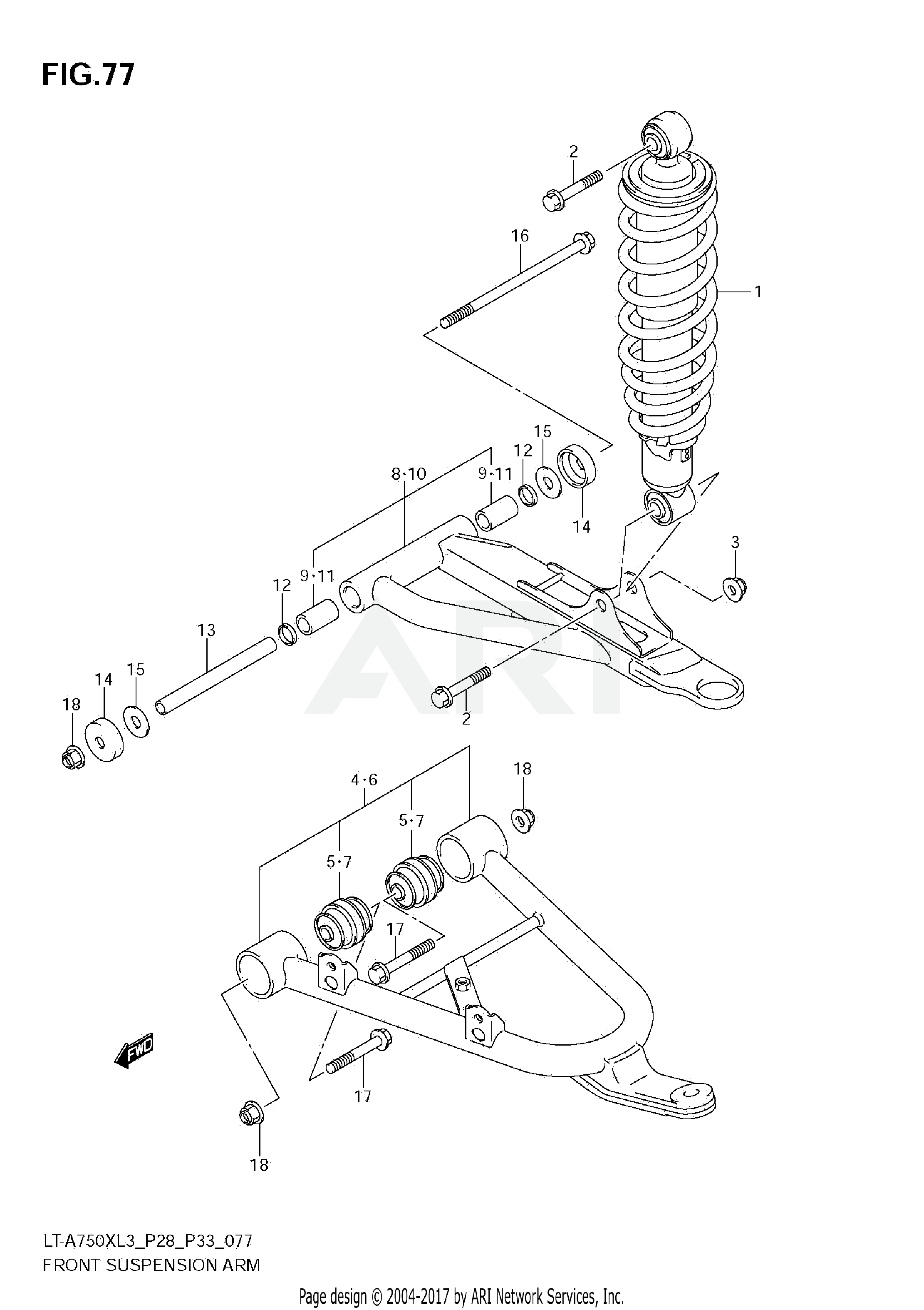 FRONT SUSPENSION ARM