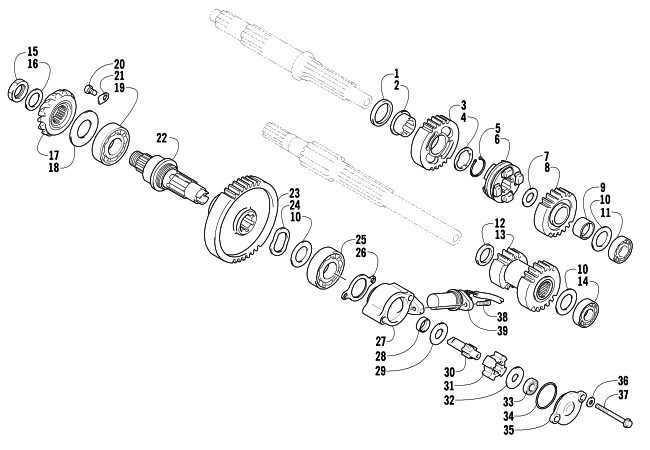 SECONDARY TRANSMISSION ASSEMBLY