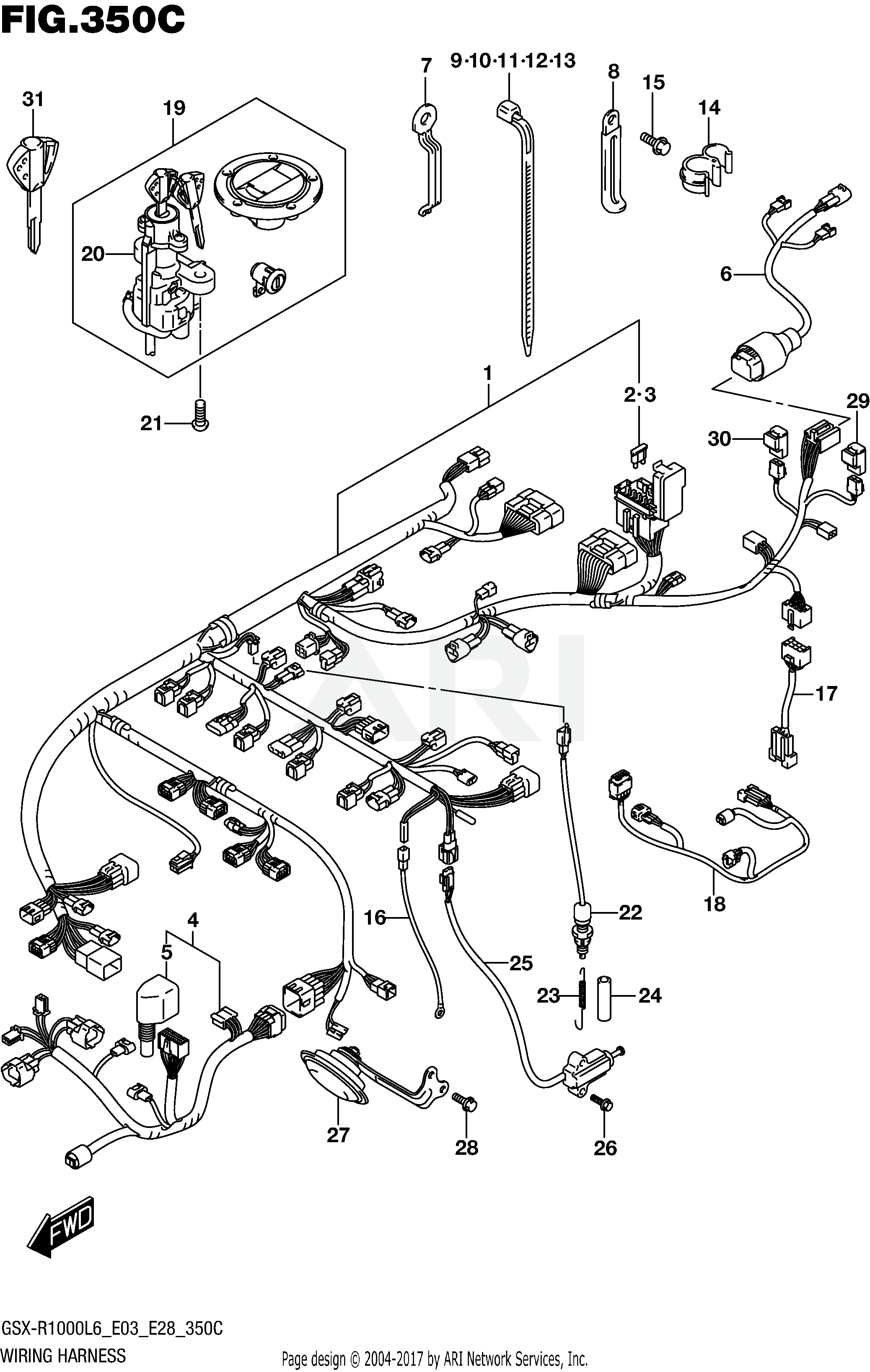 WIRING HARNESS (GSX-R1000L6 E33)