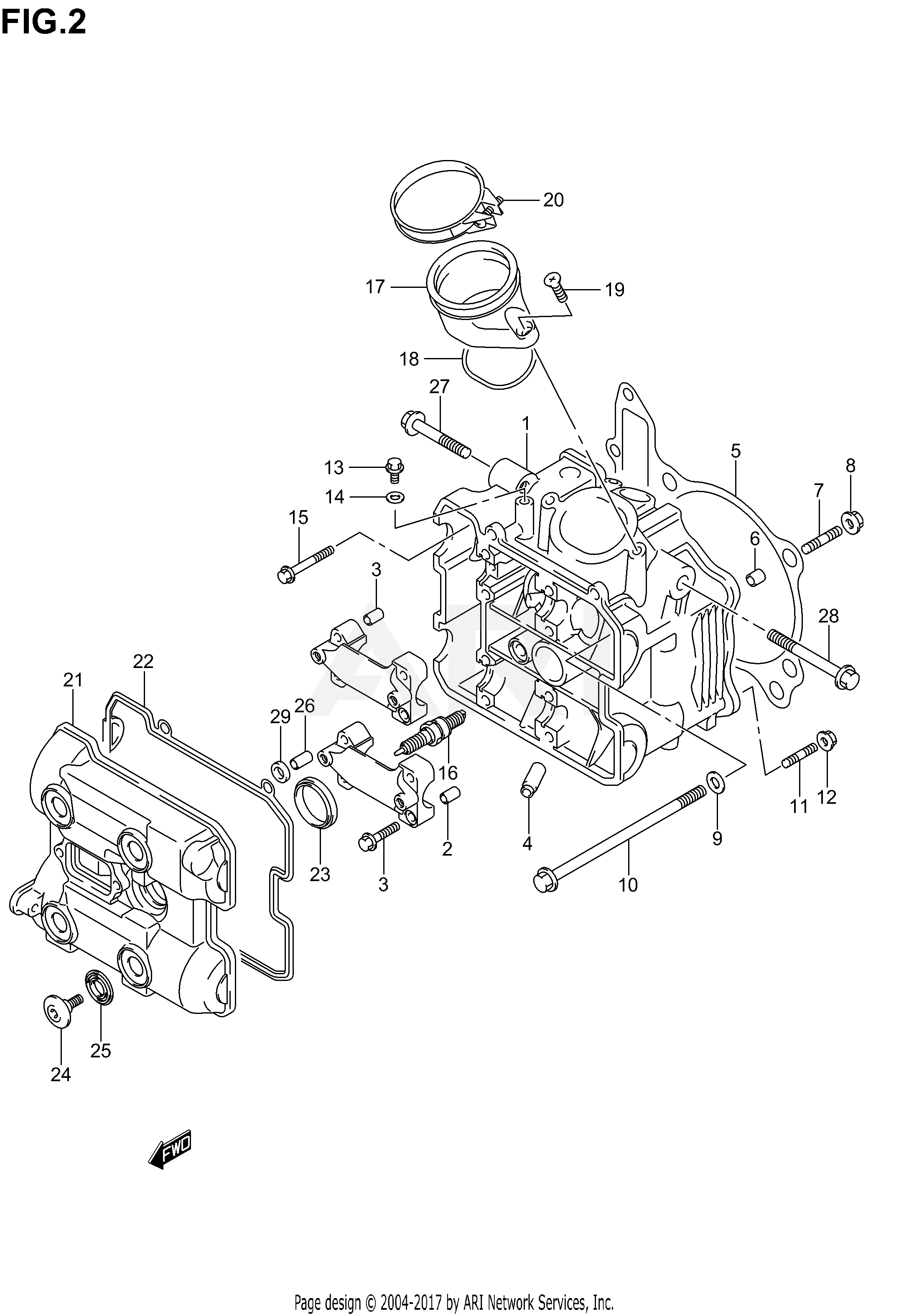 FRONT CYLINDER HEAD