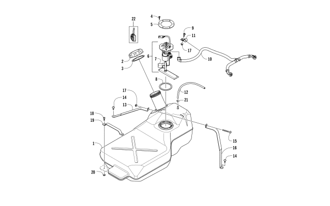 GAS TANK ASSEMBLY