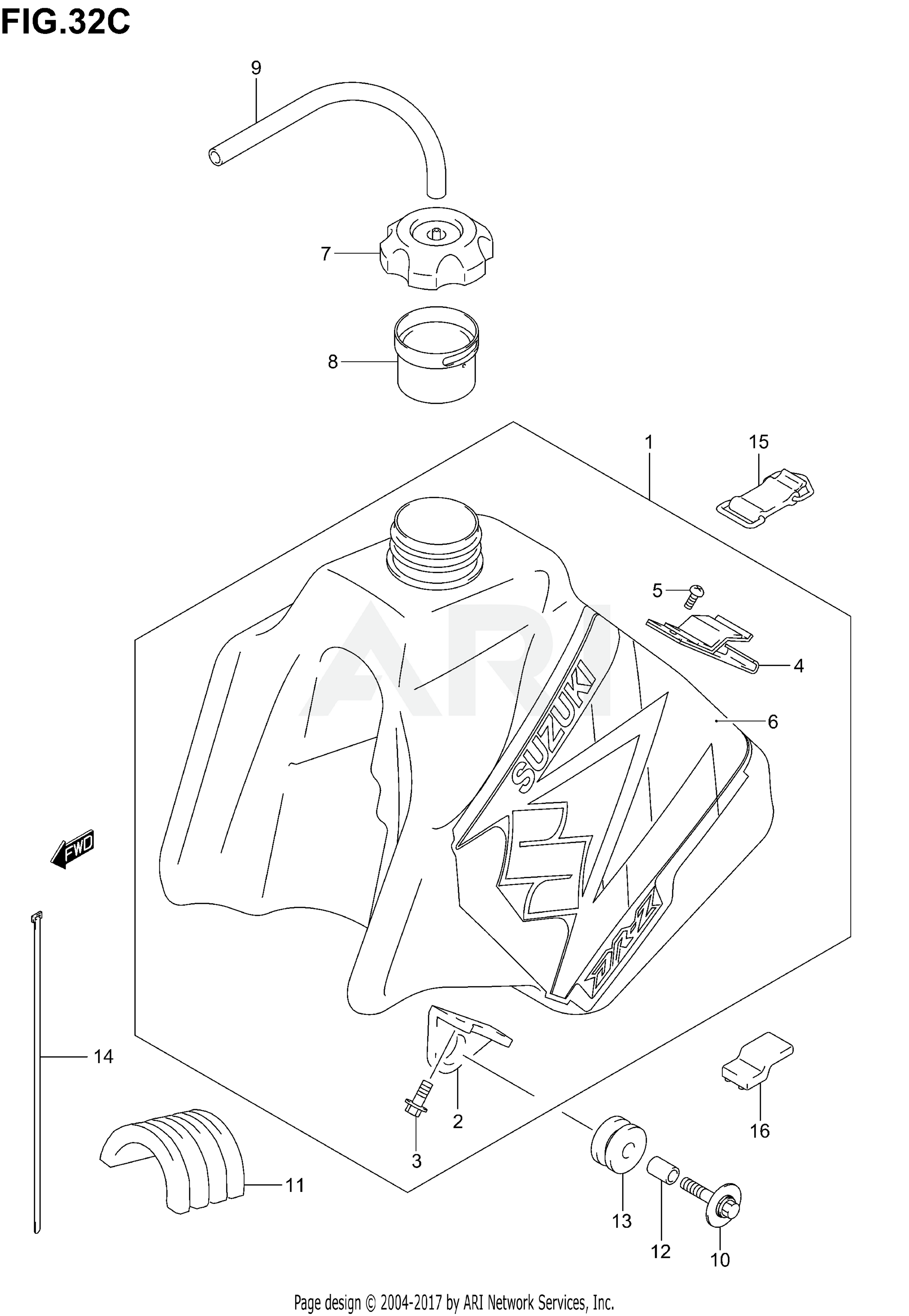 FUEL TANK (MODEL K4)