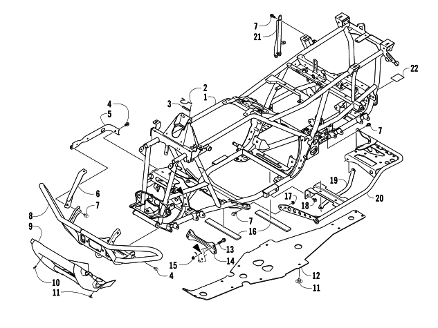 FRAME AND RELATED PARTS