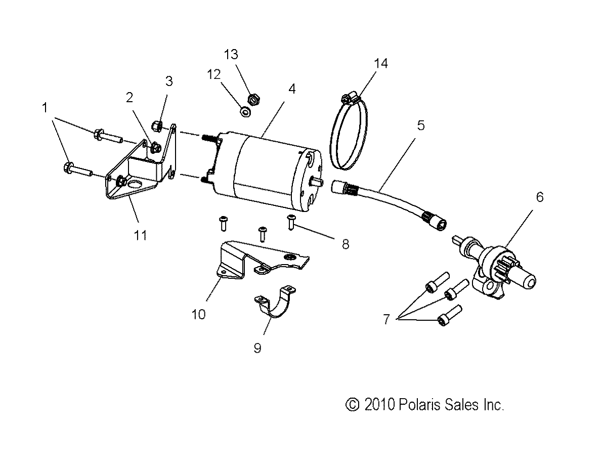 ENGINE, STARTER MOTOR - S12BA6NSL (49SNOWSTARTER11RUSH)