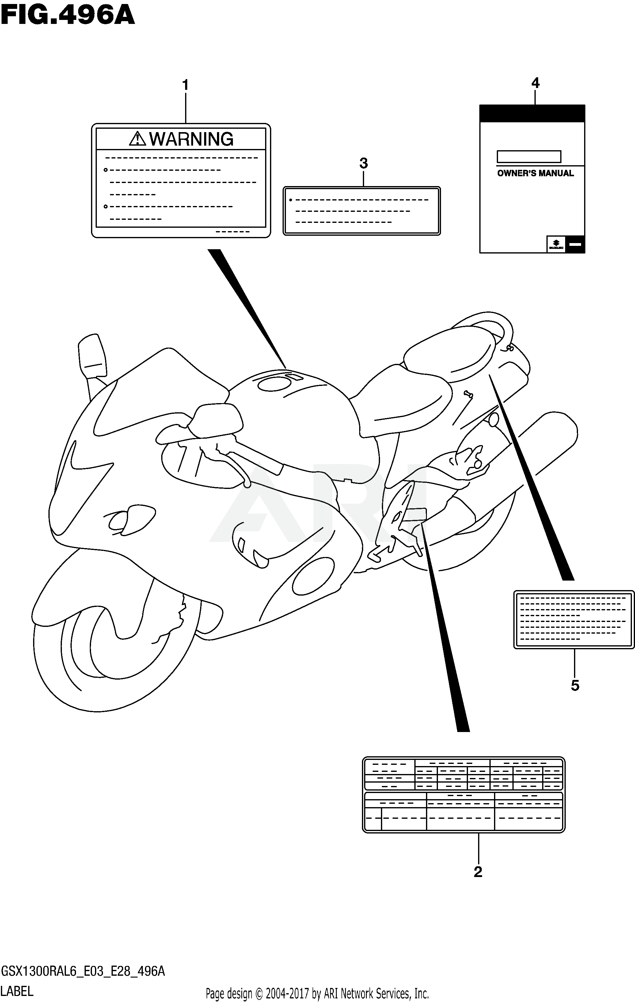 LABEL (GSX1300RAL6 E03)