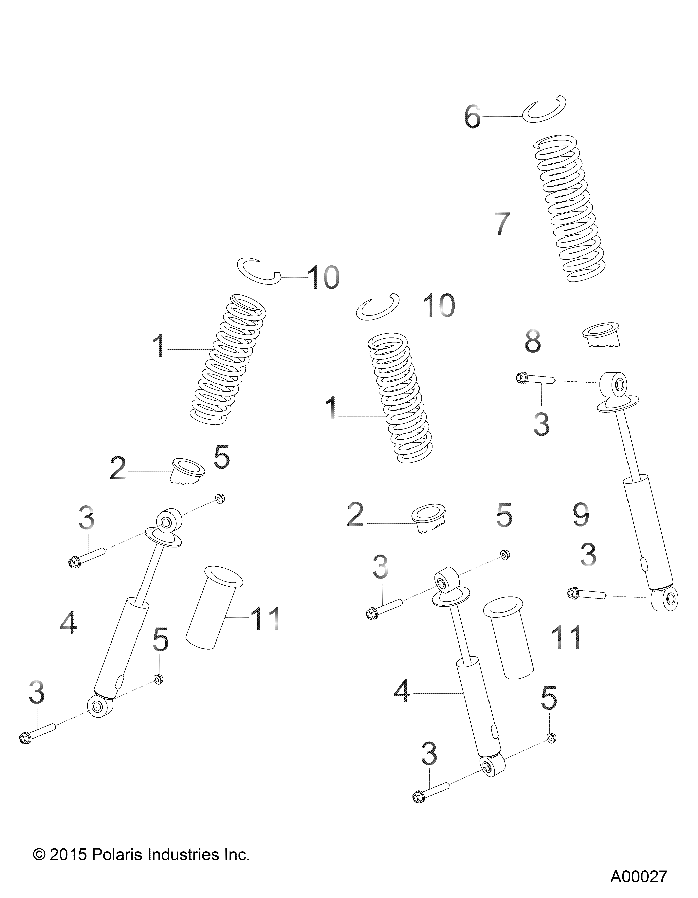 SUSPENSION, SHOCKS - A16YAK11AD/AF (A00027)