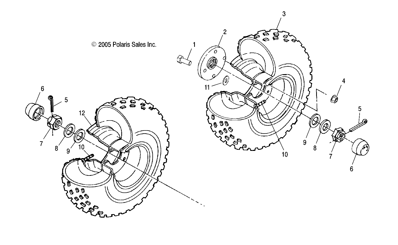 WHEEL, REAR and MIDDLE - A07CL50AA (4999201649920164B14)