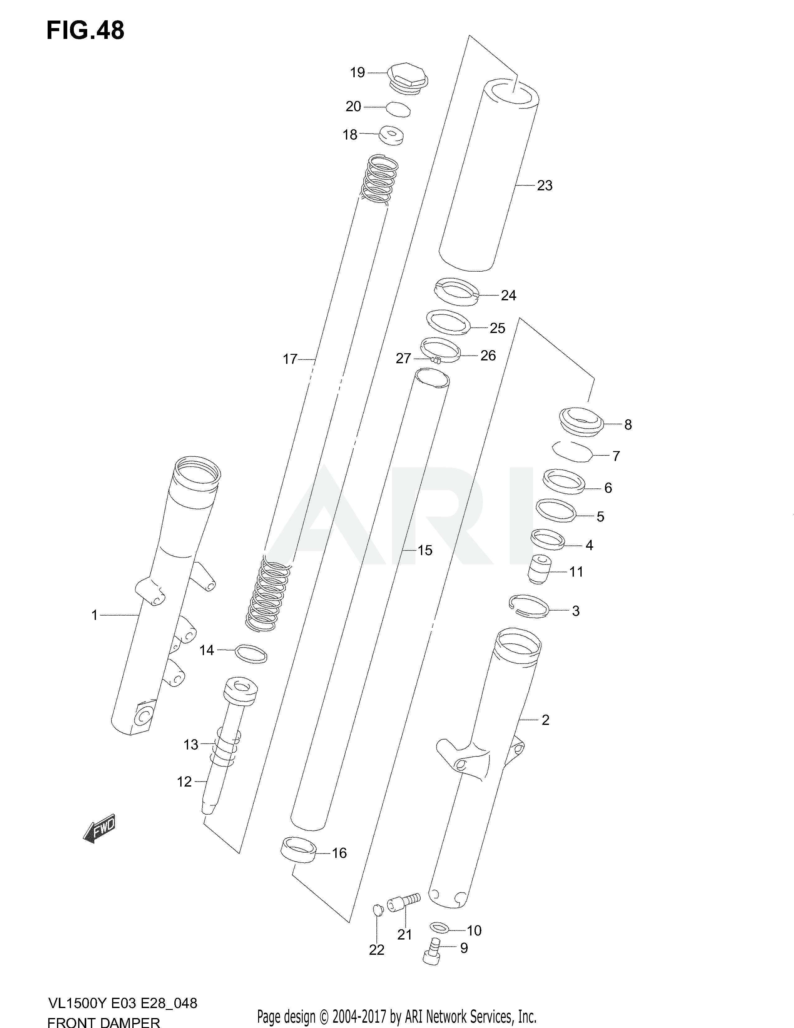 FRONT DAMPER (MODEL W/X/Y)